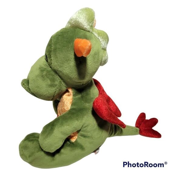 RARE GUND Dragon Plush FIRESWORTH Lost Tooth Stuffed Animal Tooth Fairy Green - Picture 4 of 11